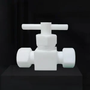 PTFE corrosion resistant sealed needle plastic valve for chemical engineering electronics machinery etc