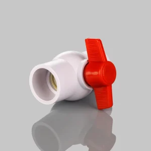 PVC Ball Valve with Red Handle Factory Direct Sales