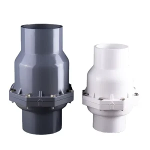 PVC Check Valve Plastic One way Valve Accessories Water Supply Pipe Fittings Factory 75 90 110 160