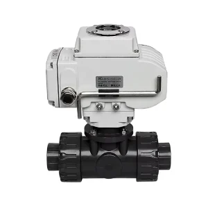 PVC Corrosion Resistant Double Plastic Valve Electric Miniature Electric Ball Valve DN 15