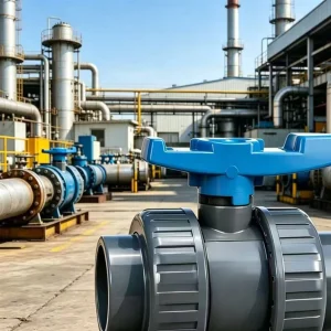 PVC Double Union Ball Valve for Water Manual Operation OEM ODM Factory Supply NPT Connection NSF Approved