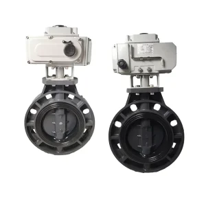 PVC Electric Flange Butterfly Valve D941X-10S DN150 Installation Position Symmetrical Warranty