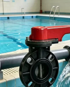 PVC Flange Butterfly Valve Manual Water Supply Control Valve Made in China