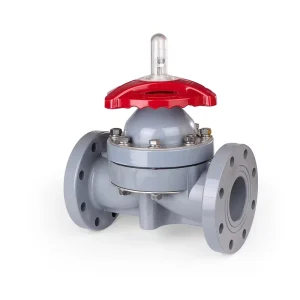 PVC Flanged Diaphragm Valve DN15-DN100 Industrial Manual Single-Flange Diaphragm Valve for Water