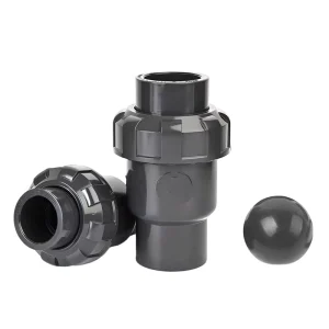 PVC Single Union Check Valve with Chemical Resistant Union Ball Type Check Valve for Irrigation System
