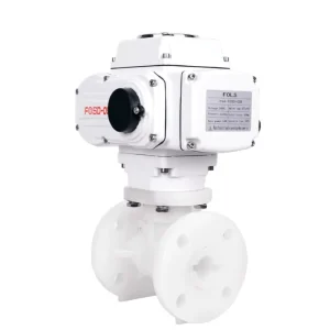 PVDF Electric Ball Valve OEM Customization Available Corrosion Resistant Leak Proof Acid Alkali Resistant