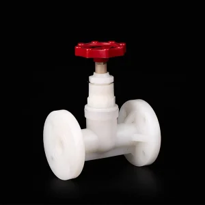 PVDF Flange Stop Valve Corrosion Resistant Industrial Pipelines Chemical Industry Valve