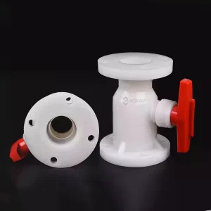 PVDF Flanged Ball Valve Chemical Resistant Plastic Valve for Industrial Piping Systems