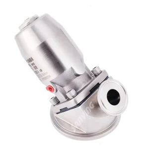 Pharmaceutical SS316L Aspetic Air Gas Control Sanitary Pneumatic Diaphragm Tank Bottom Valve