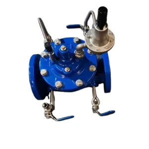 Pilot Operated Pressure Reducing Valve Adjustable Pressure Stabilizing Relief Valve 4 Inch Port Size Water Application