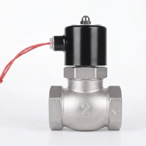 Pilot Piston Type High Pressure Threaded Shutoff Solenoid Electromagnetic Steam Valve 220V 24V High Temperature Boiler