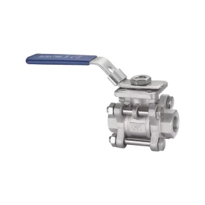 Pipe Connecting Three Way Stainless Steel 316 Water Ball Valve