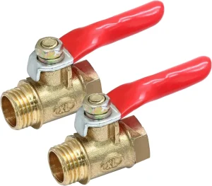 Plastic Brass Ball Valve 6/8/10/12mm Inline Brass Shut-off Ball Valve
