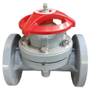 Plastic Corrosion Resistance CPVC Manual Diaphragm Valve 4 Inch Port Size Acid Low Temperature Water Treatment Chemical Industry