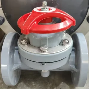 Plastic Flanged Manual Diaphragm Valve PVDF/UPVC/CPVC Corrosive Chemical Industry Water Treatment