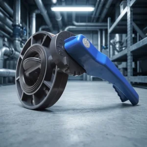 Plastic Wafer Butterfly Valve UPVC Body EPDM Seal SS410 Stem 150PSI/PN10 Industrial Fluid Control
