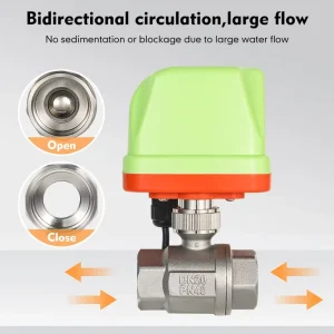 Plug Play DC12V Brass Electric Ball Valve PN40 High Pressure Motorized Water Valve Detachable Actuator CE RoHS Certified OEM