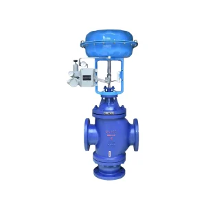 Pneumatic 3 Way Globe Control Valve (Mixing Diverting) WCB Flanged DELCO
