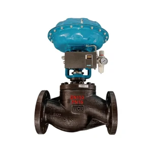 Pneumatic Actuator-Operated Control Valve for LPG Gas Flow Regulation, High Temperature, Carbon Steel with PTFE Seal