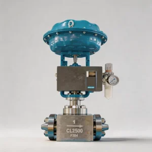 Pneumatic Actuator for Globe Valve Pressure Reducing Regulator Manual Control 2-way with 4-20mA Smart Positioner Air