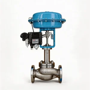 Pneumatic Air Control Valve for Water Flow Control Using Proportional Electronic Actuator and RS485 Stainless Steel