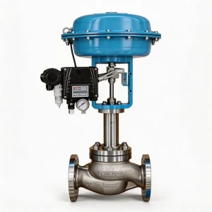 Pneumatic Air Control Valve for Water Pressure Reducing with Self Operated Diaphragm and 4 20ma Input Stainless Steel