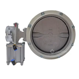 Pneumatic Aluminum Alloy Single Flange Butterfly Valve DN200 for Cement Silo Hoppers