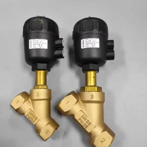 Pneumatic Angle Seat Valve Normally Series Plastic Actuator Angle Seat Control Valve NPT Thread with Pneumatic Burkert