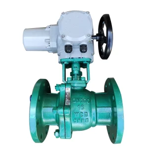 Pneumatic Ball Valve 1 2 Inch Bi directional Double Flange Cast Steel Pneumatic Ball Valve
