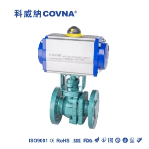 Pneumatic Ball Valve 1 2inch 2 Way Double Flange Type 304 Stainless Steel Pneumatic Actuated Ball Valve