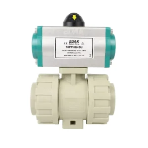 Pneumatic Ball Valve PPH Pipe DN15-DN100 for Water, Steam, Fluid, Oil, 2-Way and 3-Way Applications