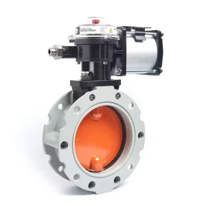 Pneumatic Butterfly Valve Flange for Chemical Equipment for Cement Silo Powder Granule Fly Ash Lime Gypsum Flour Etc