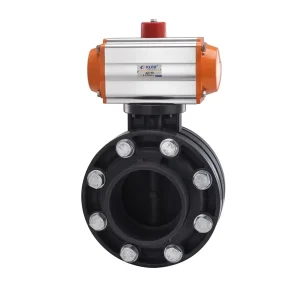 Pneumatic Butterfly Valve PVC UPVC 2″-8″