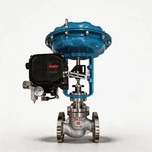 Pneumatic Control Valve with Diaphragm Actuator for Nitrogen Gas Low Flow Proportional Needle Type Precision 4 20mA Control