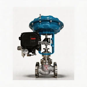Pneumatic Control Valve with Diaphragm Actuator for Oil Flow Proportional 4 20mA Positioner Feedback Flange Connection Globe