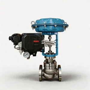 Pneumatic Control Valve with Diaphragm Actuator for Ozone System Regulation Low Pressure PTFE Lined Compact Flanged DN20 PN10