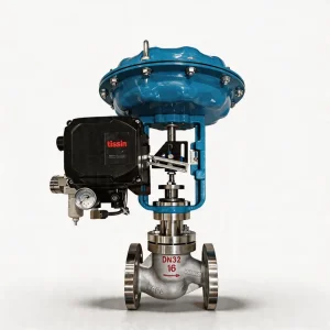 Pneumatic Control Valve with Diaphragm Actuator for Steam Pressure Reducing Cage Guided Low Flow Trim Compact Size DN20 PN40