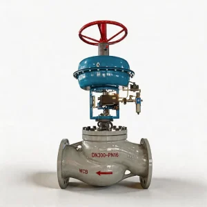 Pneumatic Control Valves with Diaphragm Actuator 4 20mA Digital Smart Positioner with PTFE Seal for Ozone Flow Regulating