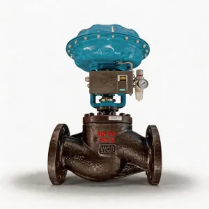 Pneumatic Diaphragm Control Valve with Manual Handle for Water Pressure Balancing, High Temperature, Industrial Carbon Steel
