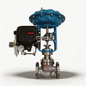 Pneumatic Diaphragm Control Valve with Positioner and Linear Cage for Water Steam Temperature and Flow Control System CF8