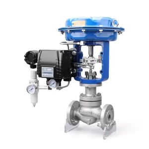 Pneumatic Diaphragm Single Seated Regulator Pressure Flow Control Valve 304 Stainless Steel Pneumatic Diaphragm Control Valve