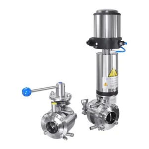 Pneumatic Double Butterfly Valve with C TOP High Performance Product