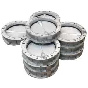 Pneumatic Double Flange Butterfly Valve Silo Butterfly Valve