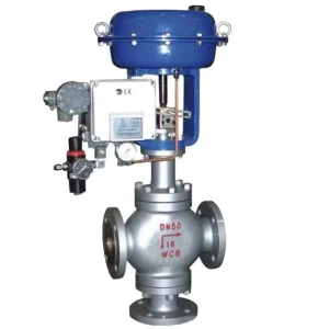 Pneumatic Double Seat Control Valve for Automatic Control of Feedwater Steam and Fuel Systems in Thermal Power Plants Boilers
