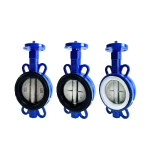 Pneumatic Electric Special Valve Body Ductile Iron 304 Valve Plate EPDM PTFE Square Stem Headless Wafer Butterfly Valve