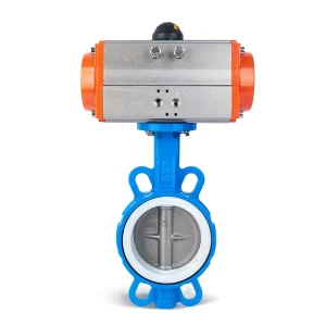 Pneumatic Flanged Butterfly Valve D671X Stainless Steel Valve Plate Quick Shut off Butterfly Valve for Water System