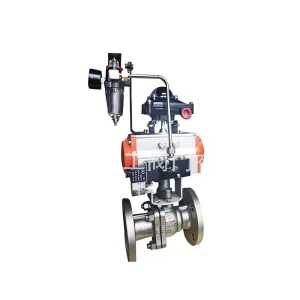 Pneumatic Floating Ball Valve Q641F-16P Industrial Switch Type DN125 Stainless Steel O Type Soft Seal Water Food Applications