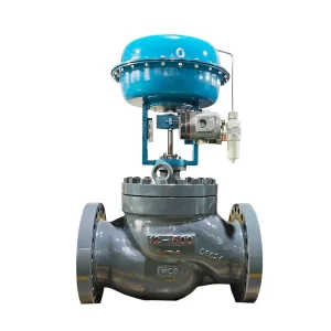 Pneumatic Flow Control Valve 2 way With Motorized Actuator for Steam Diverting and Mixing Heating System Stainless Steel 12 Inch