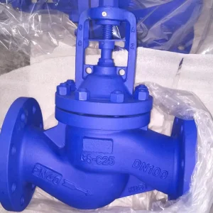 Pneumatic Globe Control Valve WCB Steel Flanged for High Temperature Steam