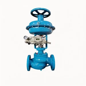 Pneumatic Globe Control Valve for LPG with Electronic Positioner and PTFE Seal Self Regulating Mini Compact Precision Smart